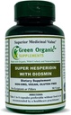 Suplemen Organik Hijau Hesperidin, Diosmin, Narangin, Unik Formula (Tangan Dibuat, Bukan-GMO, Vegan, & Gluten Bebas) (Single)