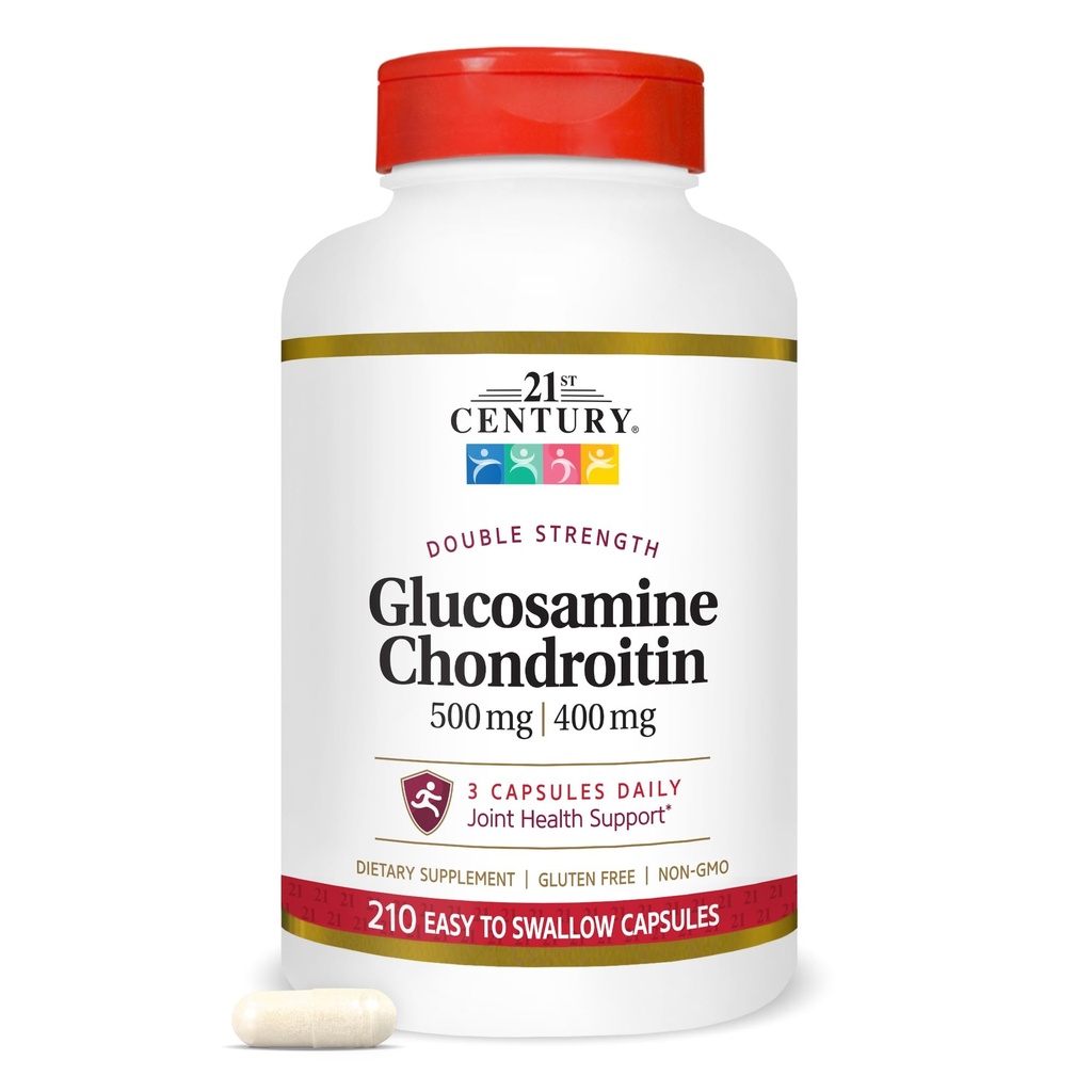 21 Century Glucosamine Chondroitin 500 / 400mg - Double Power, cp 210 Count