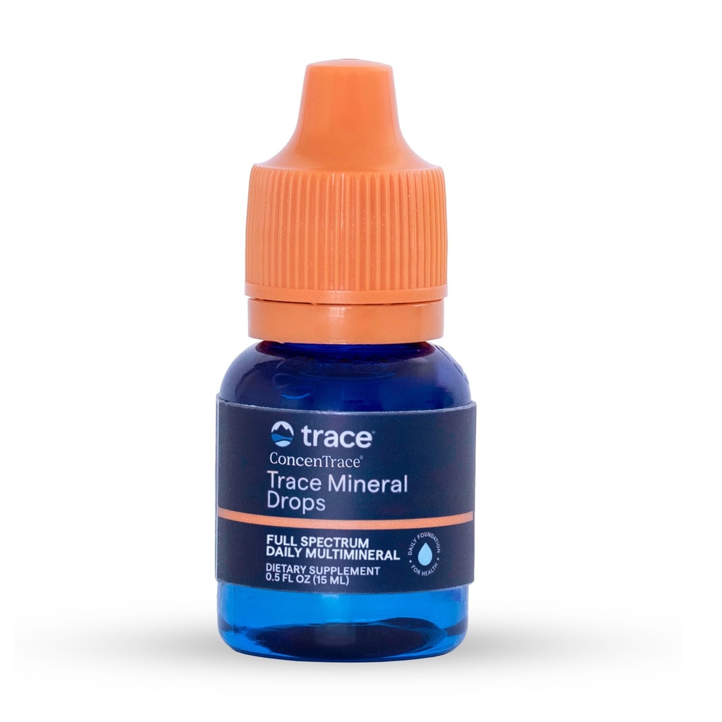 Trace Minceral Trace Trace Mineral Drops - Liquid Suplement for Bone & Joint Dupport - Aids Hydration & Electrolite Restoration - Unflafeted, 0.5 fl oz (6 Servings)