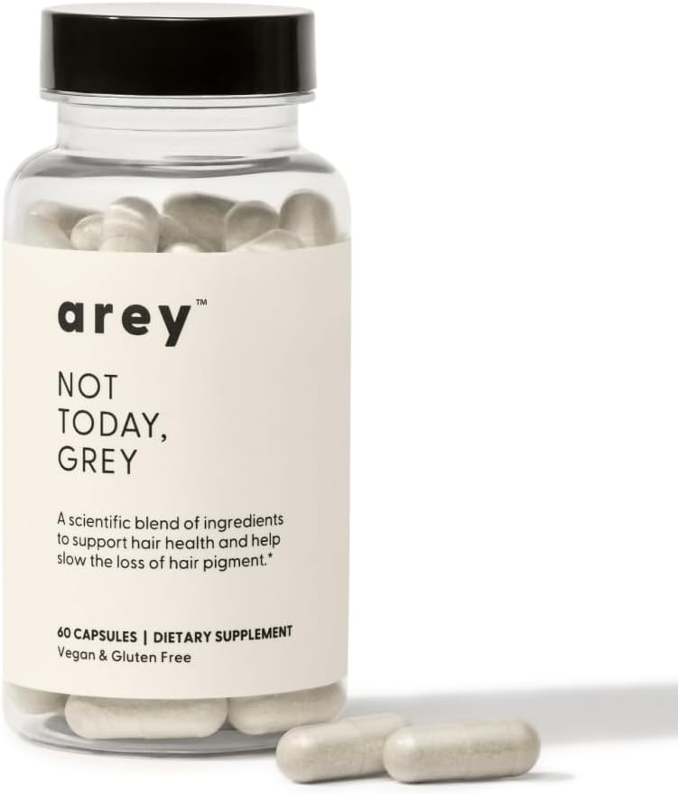 Arey Not Today, Grey Daily Hair Supplement for Women & Men 124;