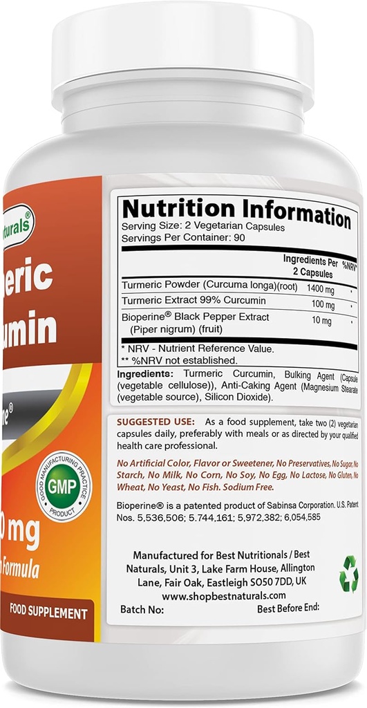 Curcumin Turmeric 1500mg & Acetyl L- Carnitine 500 Mg