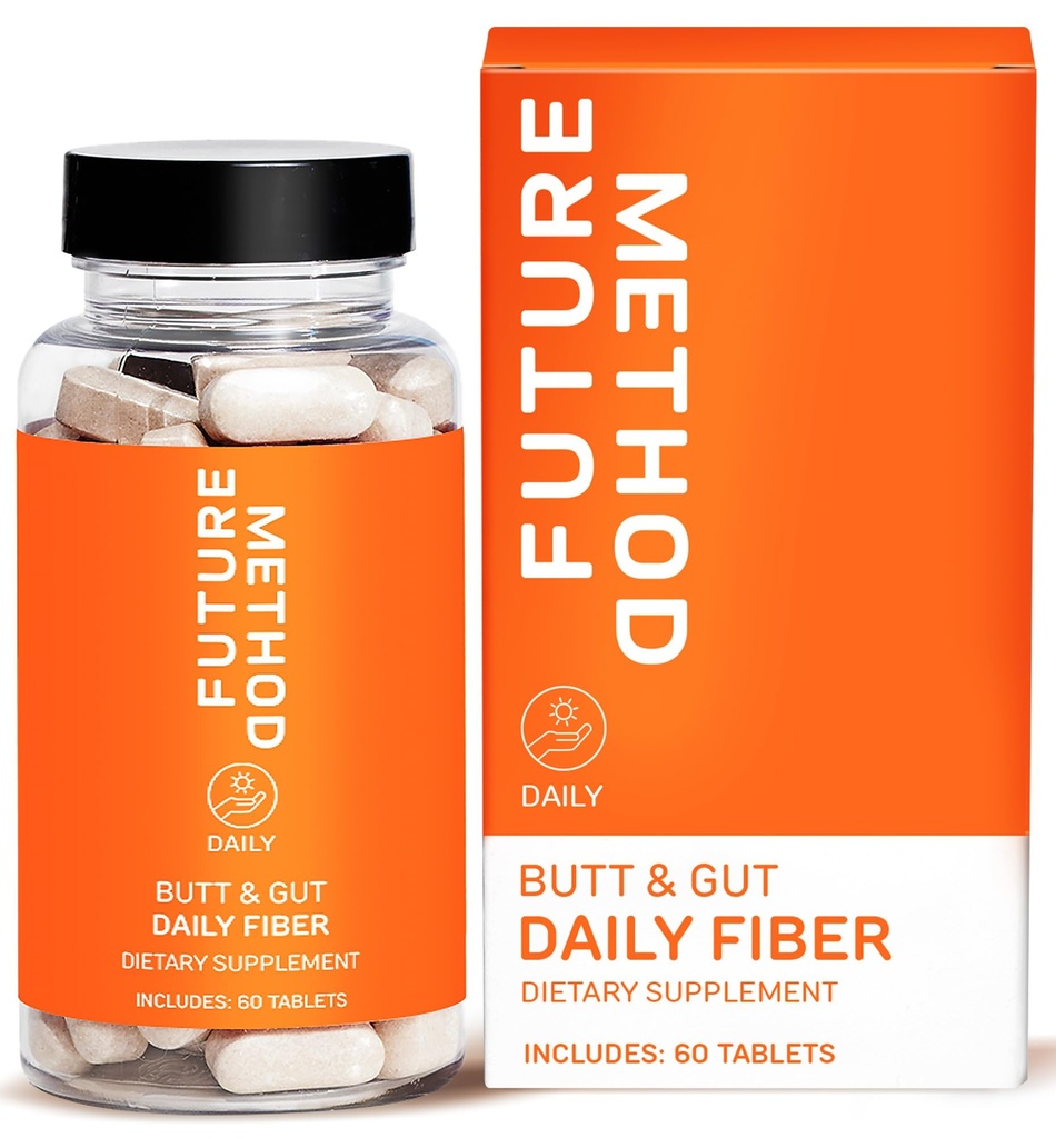 FUTURE METHOD Fiber Supplement, Acakia dan Psyillum Husk Fiber Pil untuk Divalry (60)