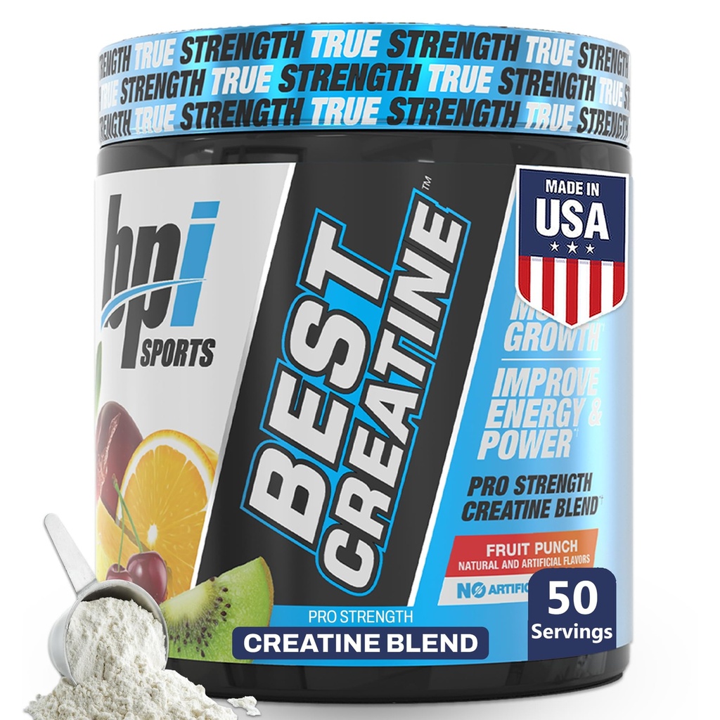 BPI Sports Best Creatine Monohydrate Powder for Men & Women, Himalaya Salt