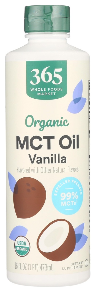 365 oleh Whole Foods Market, Organic Vanilla MCT Oil, 16 Fl Oz