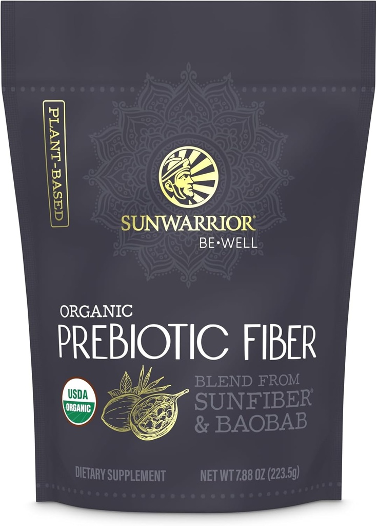 Sunwarer Fiber Supplement Prebiotic Organic 124; Vegan Fiber Suplement Plant