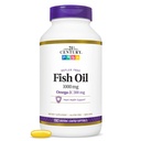 21 Century Minyak Ikan 1000 Mg Entertaic Coated Softgels, 180Count