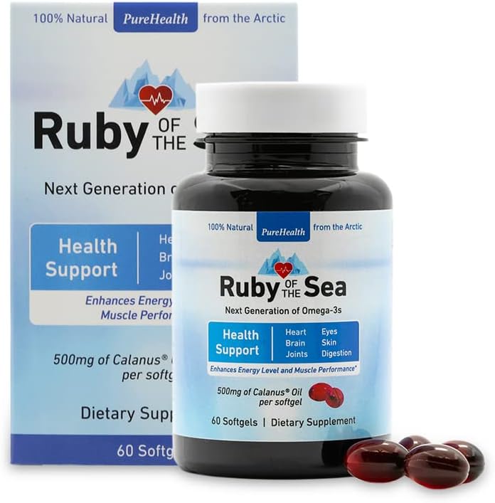 Tambahan Minyak Laut - Semua Natural Calanus Oil, Astaxanthin, Omega- 3 dan Acids Gendut - Jantung dan Kesehatan Otak Suplemen Nuterisasi