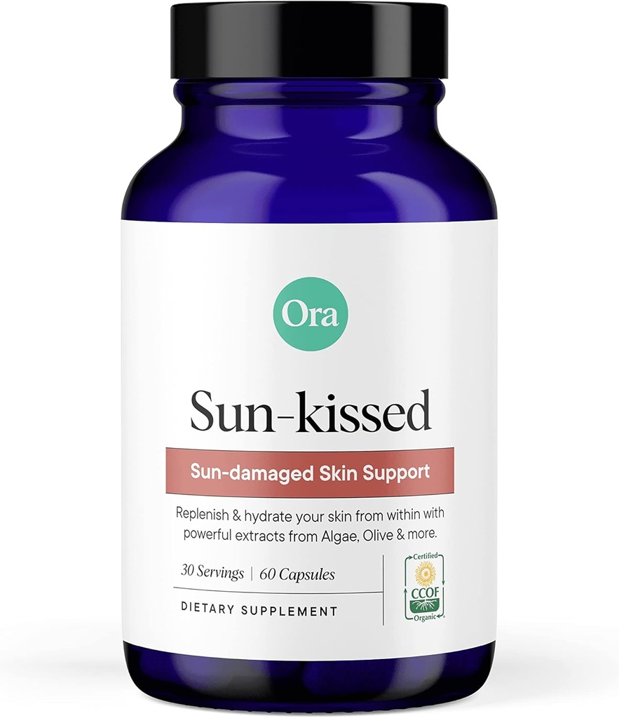 Tambahan Kesehatan Ora Organik Skin - Sun Kerusakan - Promoses Skin apos; s Pertahanan Alam 124; Vegan Antioksidants Termasuk Astaxanthin dan Carotenoid - 1 Bulan Suppply, 60 Capsules