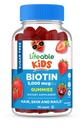 Lifeable Sugar Free Kids Biotin Gummies 124; 5000mcg 124; Tasting Biotin Suplemen Agung 124; Biotin Gummies untuk Pertumbuhan Rambut, Skin dan Nail Kesehatan 124; Rambut Vitamin untuk Anak-anak, Anak-anak, Anak-anak Perempuan, Anak-anak Perempuan 124; 90 Gummies