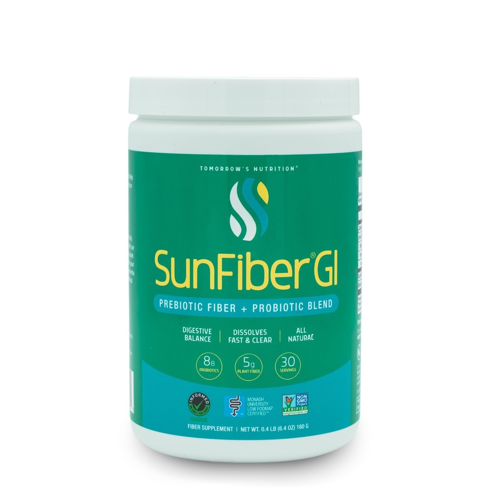 Besok Nutrition Sunfiber GI, Prebiotic Fiber & Progories, 5g Prebiotic Fiber & 8 Milion Progories Per Serving, Low FODMAP, 30 Hari Supply, 30 Hari