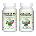 Maxi Health Quercetin 500mg Kapsul - Zinc Suplemen Perempuan dan Pria - Non-GMO, Kosher, dan Gluten- Free Quercetin Suplemen dengan Elderberry Vitamin C dan Zinc (90 Veg Capsules, Paket 2)