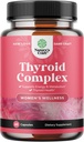 Adptogenic Thyroid Suplement with L Tyrosine Rhodiola and Astralus Root - Non-GMO Balancing Herbal Thyroid Energy Suplemen Kesehatan Wanita
