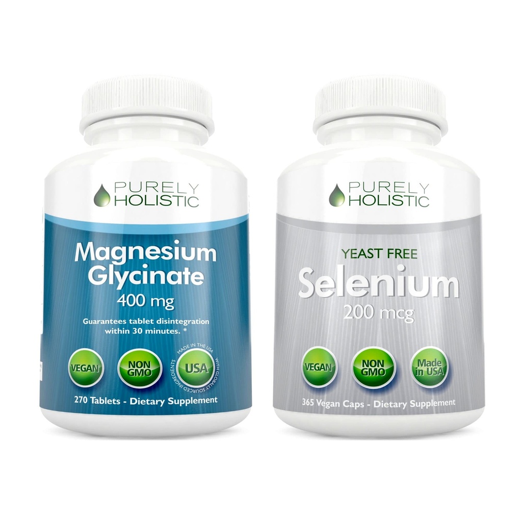 Magnesium Glycinate 400mg + Selenium 200mcg