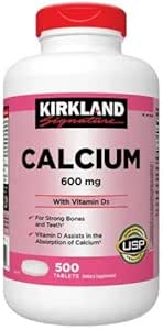 ikj Calcium 600 mg dengan Vitamin D3 Dietary Suplemen 500 tablet