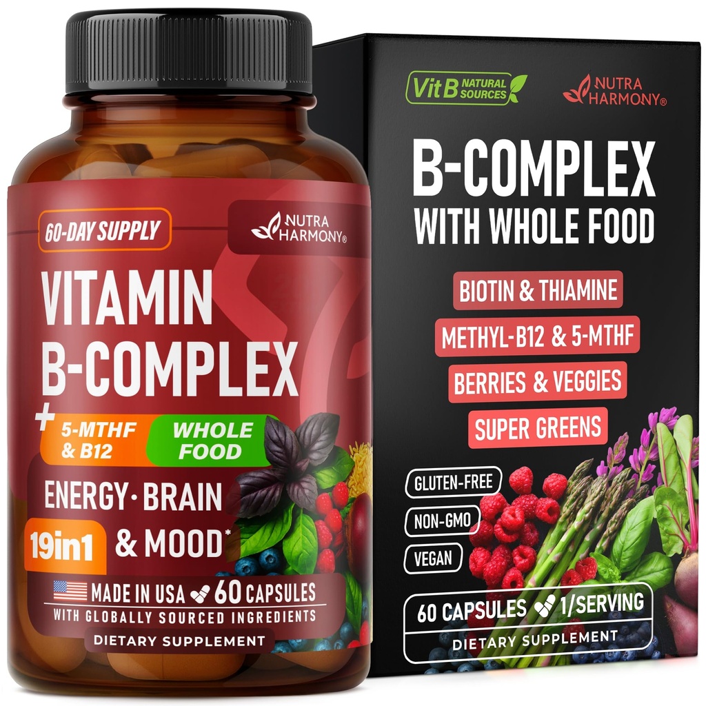 Vitamin B Complex - B1 14; B2 124; B3 124; B5 14; B6 14; B1 14; Biotin 124; B1 124; 5- MTHF