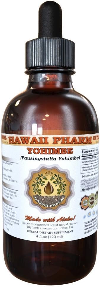Yohimbe Cair Extract, Yohigbe Liquid (Pausinystalia Yohimbe) Tincture 4 oz