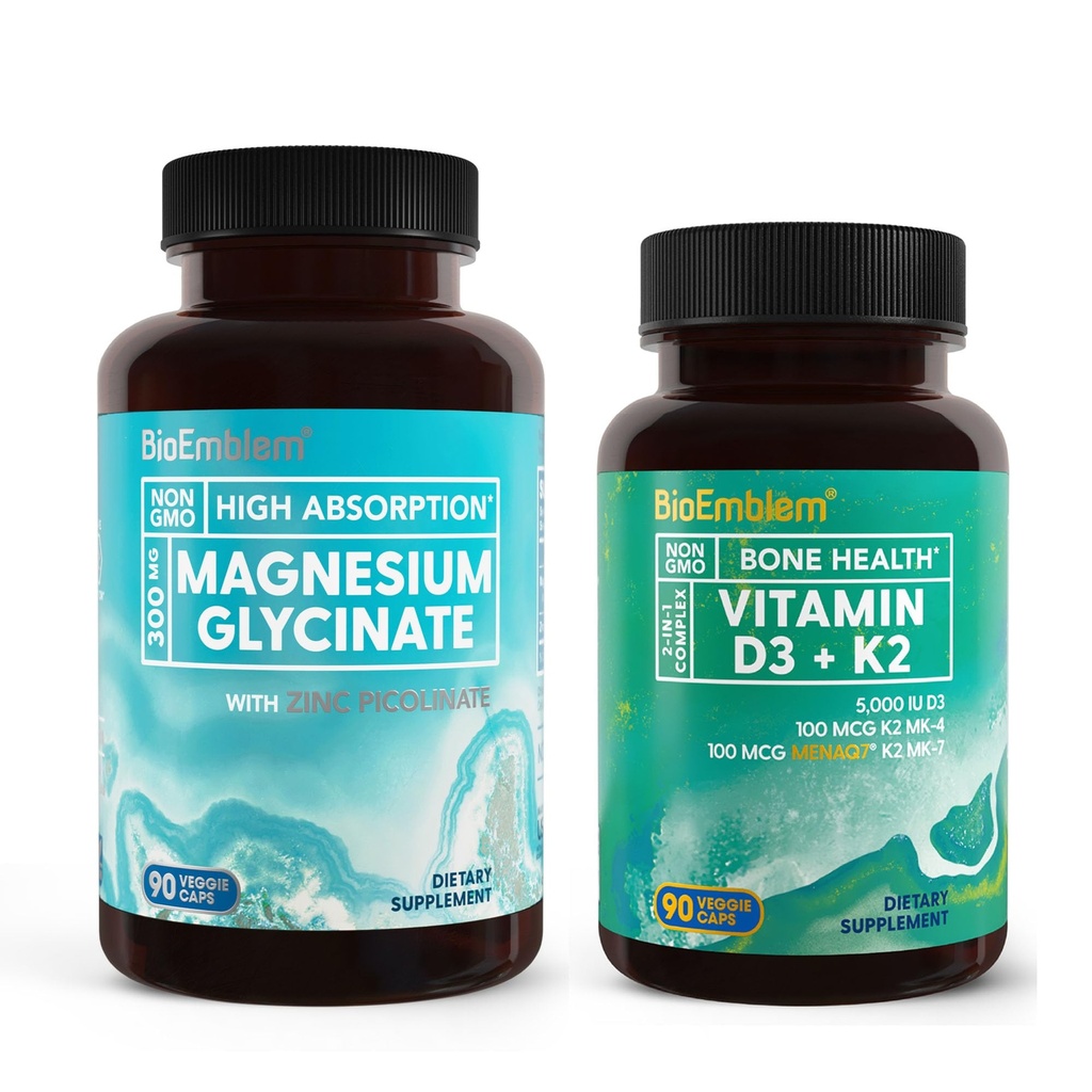 BioEmblem Magnesium Glycinate dengan Zinc dan Vitamin D3 K2