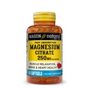 Mason Natural Magnesium Citrate 250 mg, Fast Absorpsi Softgels, 30 Day Supply