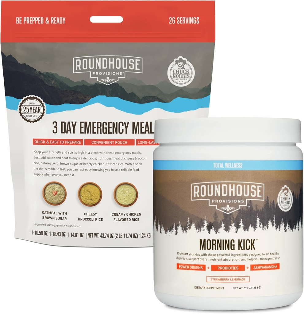 PROVISI RIGHDHOUSE DUNIA Pagi Kick dan 3 Hari Darurat Meal Kit Bundle