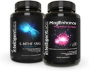 Lab Cerdas 2-in-1 Bundle of MagEnhance Suplement (dengan Magnesium L- Threonate, Glycinate & Tadrate) dan 5MG 5- MTHF Methyllfolite sebagai Quatrefolic Acid ® (MTHFR Tambahan Methylation)