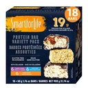 Smart for Life - High Protein, Low Sugar Bar Variety Pack, Gluten Free Caramel Almond, Coklat & Peanut Butter Chocolate pengganti Bars Works dengan Cookie Diet Non-GMO 18ct