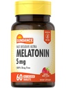 Sundance Melonatin 5mg Quast Dissolve Tablets 124; 60 Count 124; Natural Berry Flavor 124; Vegetarian, Non-GMO, dan Gluten Free Supplemen