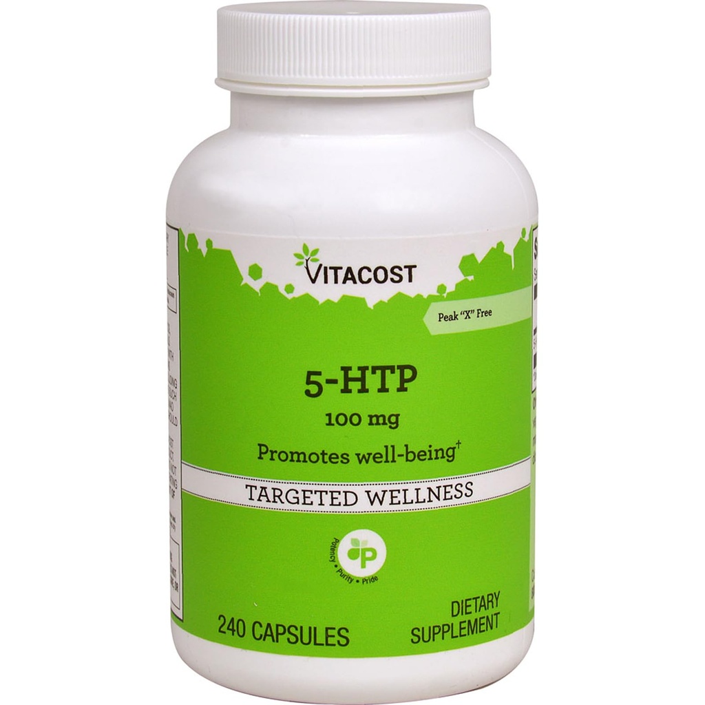 Vitacost 5- HTP - 100 mg - 240 Capsules