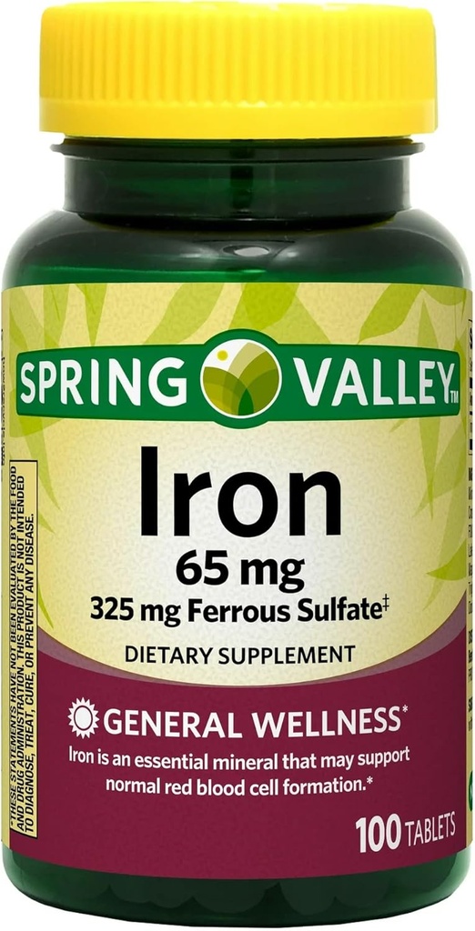 Spring Valley - Besi 65 mg, 100 tablet