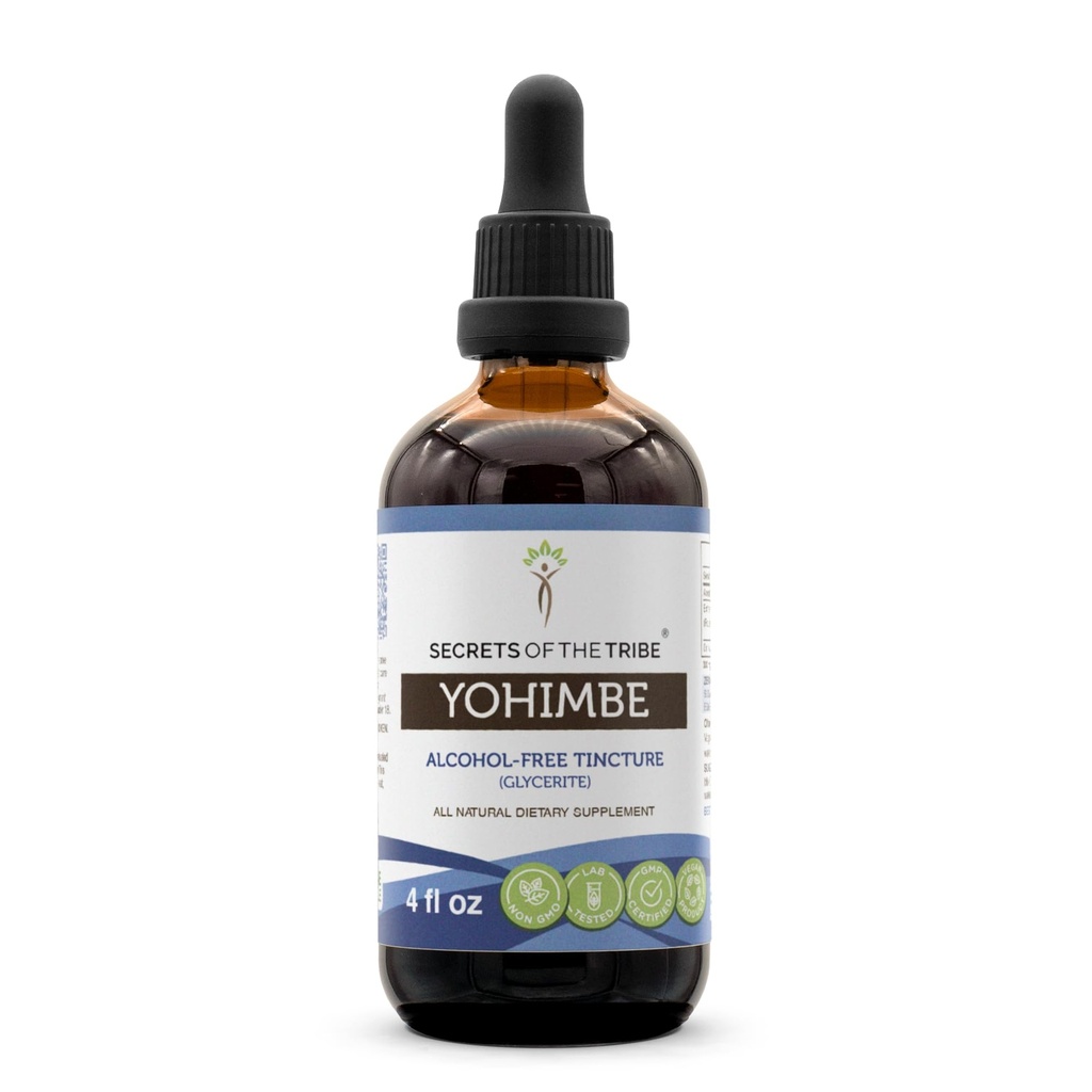 Rahasia Suku Yohimbe Alcohol- Extract Liquid Bebas, Wildmade Pausinystalia yohimbe Dark (4 FL OZ)