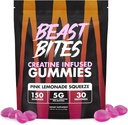 Beast BITES - Creatine Infused Gummies - 5g Creapure Creaptine Monohydrate Per Serving - NSF Bersertifikat untuk Sport - 30 Hamba
