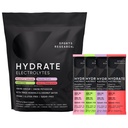 Riset Olahraga ® Hydrate Electrolytes Powder Paket - Sugar- Free & Alamy Flavored dengan Vitamin, Mineral, dan Coconut Air - Supports Hidration - 16 Paket - Variety Pack