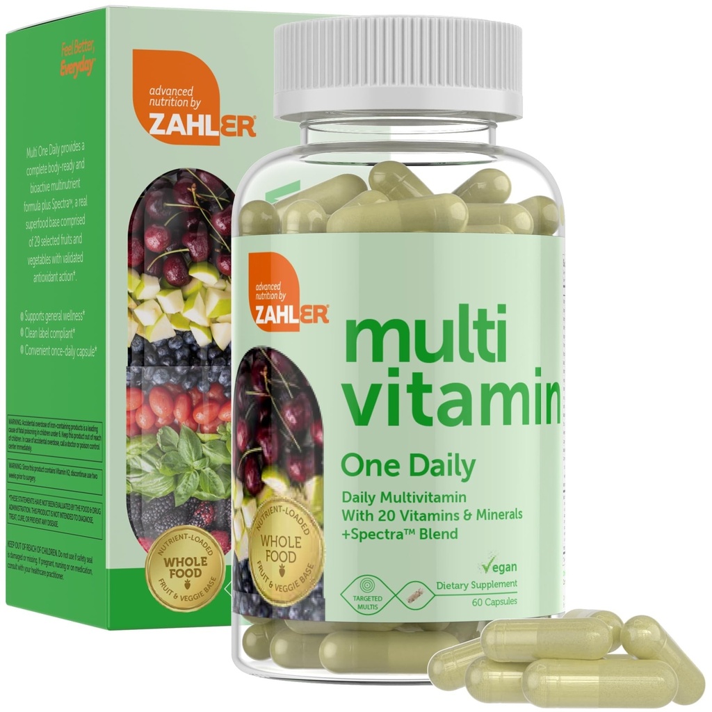 Zahler - One Daily Vegan Multivitamin for Women & 60 Count) Kosher Multivitamin
