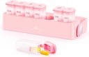 Weekly Pill Organizer dengan Locking Mechanism, Perjalanan Damp- Bukti Kasus Pill 7 Hari untuk Tahan Vitamin, Oil Ikan, Suplemen, Transparent Inner Medication Organizer untuk Pocket, Purse, BPA- Free