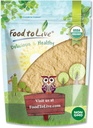 Food to Live - Organic Lion 's Mane Mushroom Powder, 4 Ounces - Elevate Your Brain Wellness with Premium, Non-GMO, Natural, and Vegan Superfood to Better Focus