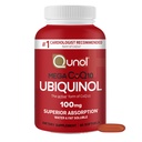 Qunul Ubiquinol CoQ10 100mg Softgels, Qunol Mega Ubiquinol 100mg - Absorpsi Superior - Bentuk Aktif Koenzim Q10 untuk Kesehatan Hati - 2 Bulan Pasokan - 60 Count