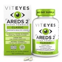 Viteyes AREDS 2 Eye Vitamin, Classic Macular Support, Allergen Free Capsules, with Natural Vitamin C, Zinc, Copper, Lutein & Alaxanthin, Eye Doctor Trusted, Productured in The USA, 180 Ct