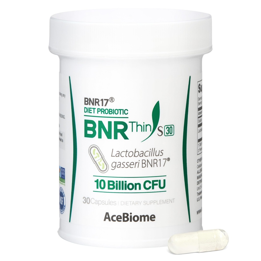 BNRThin S30, Lacrosnillus Gasseri BNR17, 10 Milyar CFU Dijamin, 30Capsules