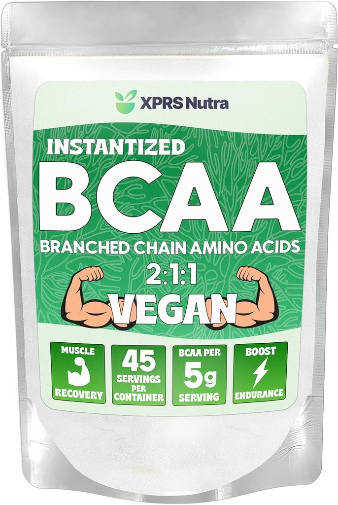 XPRS Nutra BCAA Powder - Amino Acids Suplement for Men - Suplemen BCAA Workout - Suplemen Gym Acids untuk Pemulihan Wanita untuk Pekerja Gym Post (8 Ounce)