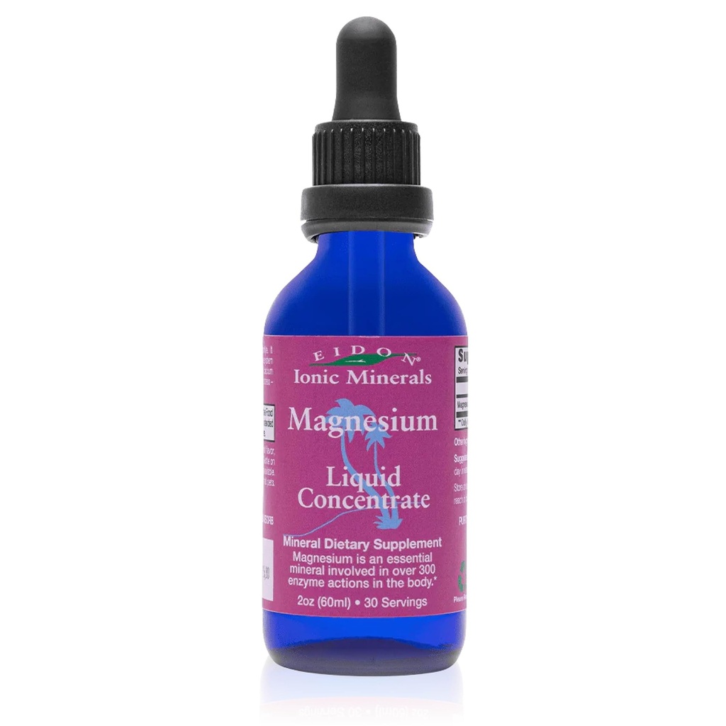 Eidon Liquid Magnesium Concentration - Ionic Magnesium Drops Suplement for Dewasa, Men and Women, Supports Muscle Relaxation, Bioavable, No Addonitives or Preservations - 2 oz