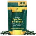 Biogenesis Spirulina, Chlorella & Marine Plant Mineces - 300 Cacah (200 mg) 124; Australia Grown Algae Superfood 124; Dukung Energi & Kekebapakan 124; Vegan Mini Tablet