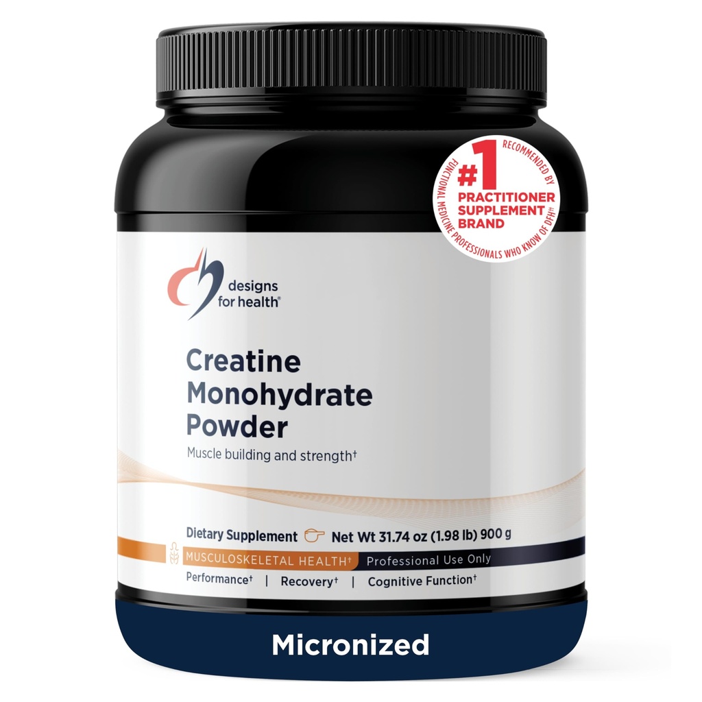 Design untuk Health Creatine Monohydrate Powder - Micronized Creatine Creatine Powder for Women & Men to support Muscle Strength, Exercise + Brain Health, Beautine Monohydrate 5g (180 Servings)