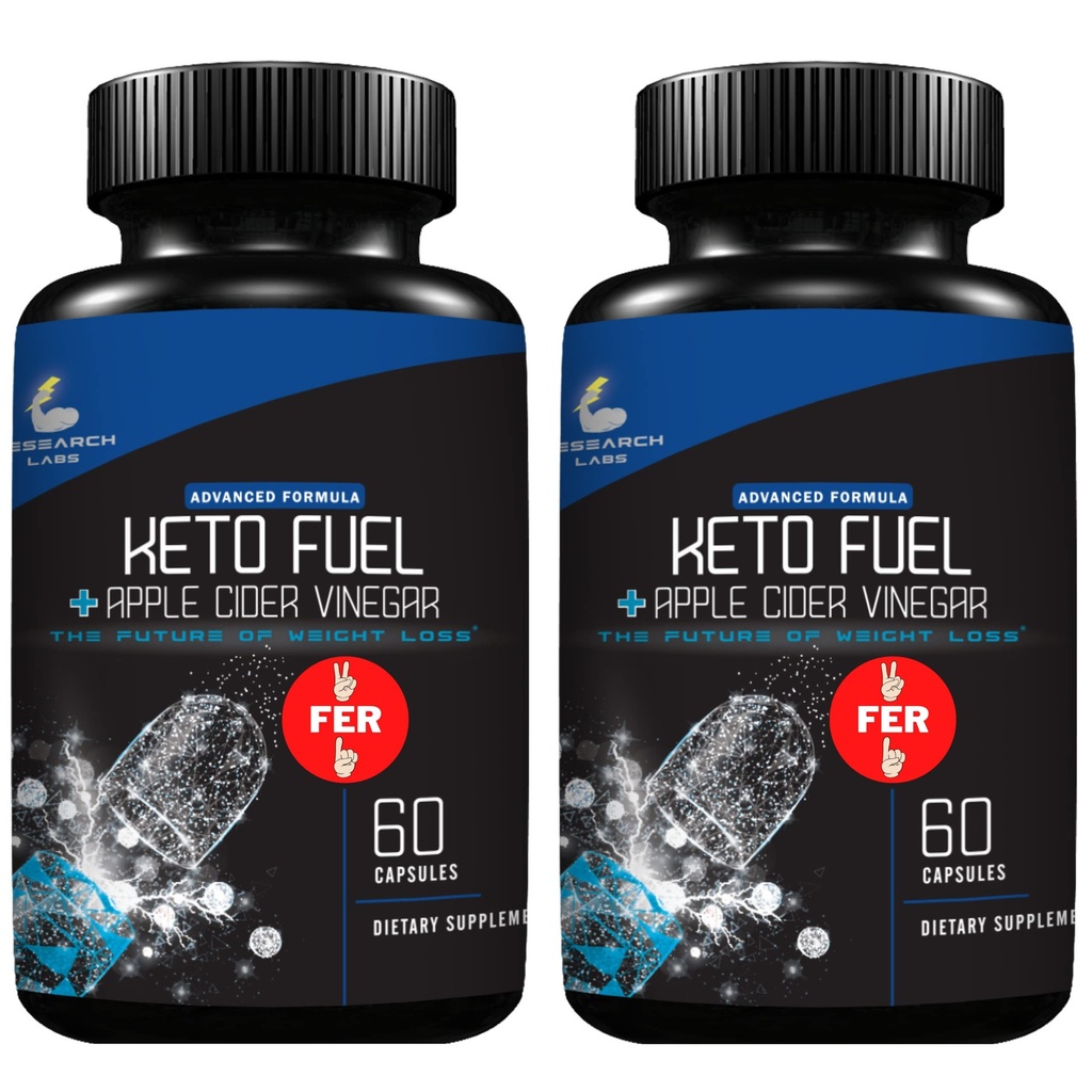 Research Labs 2 fer 1 Ad Keto Diet Pill Detox Cleanse & Dukung w / Apple Cider Vinegar 120 Count Proprietary Ketones, Hunger Suppresan Weight Loss Diet Pil
