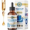 Vykee Nutrition Vitamin B2 Riboflavin Drops, Liquid B2 Supplement, 6.5 mg