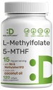 DEAL SUPLEMENT L-MEthylfolat 15 mg Per Serving, 120 Coconut Oil Softgels 124; 3-in- 1 dengan Aktif 5- MTHF Methylated Vitamin B9, B6 & Methylated B12 124; Active Floty Suplemen 124; Non-GMO, Gluten Bebas