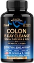 Colon Cleanse - 15 Day Cleanse for Women & Men - Senna Aver24; Cascara 124; Garcinia Kamboja 124; Progories & Fiber - Diboth & Detox - Debloating & Bowel Movement - Natural & Vegan - Dibuat di Amerika Serikat, 30 Capsules