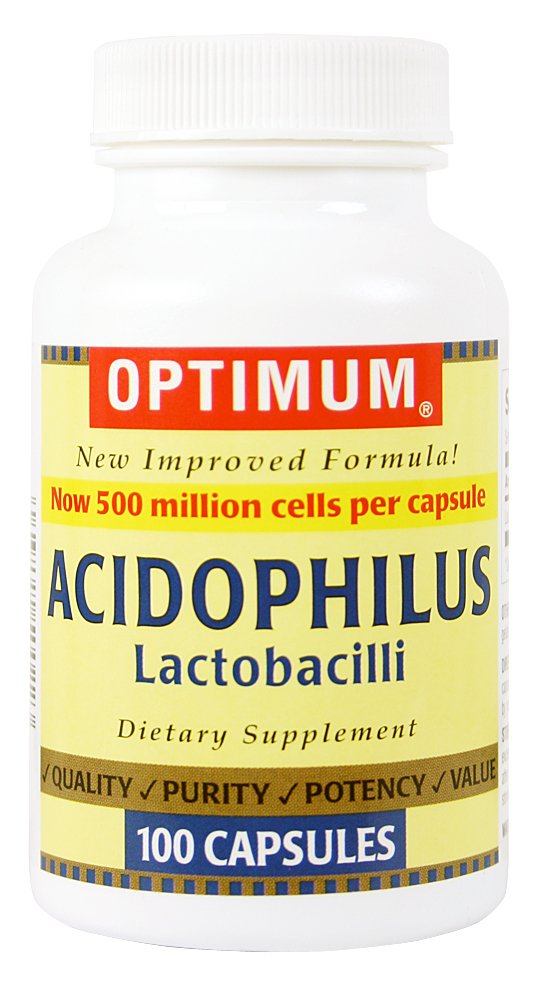 Optimum Acidophilus Lacrosnilli Capsules, 100 Cacah (Paket 2)