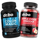 Colon Cleanser Detox & ACV Apple Cider Vinegar Gummies - 15 Hari Colon Cleanse Pil Flush & Probiotic & ACV Gummies - Supplemen Gerakan Bowel untuk Pendukung Bloating Gut Instinatal