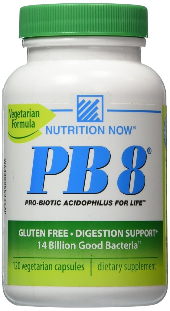 Sekarang PB 8 Pro- Biotic Accidophilus Capsules, Vegetarian, 120- Count Bottles 60 Servings
