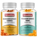 Potasium Magnesium Gummies, Potasium Chloride 500mg, Magnesium Glycinate 300mg, Mineral Suplemen untuk Keluarga