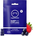 SugarBearPro Sleep Gummy 14 Day Suply, Extra Strength Melonatin 6mg, for Men & Women, Vegan Vitamin B6, L-Theanine, 5 HTP, Valerian, Sleep Aid for Dewata & Teens, Certifikasi Kosher